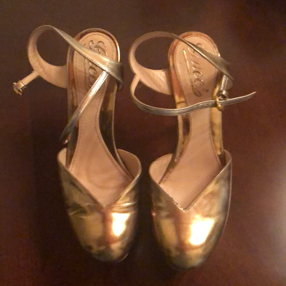 Gucci platform heels
